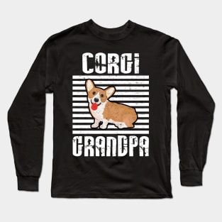 Corgi Grandpa Proud Dogs Long Sleeve T-Shirt